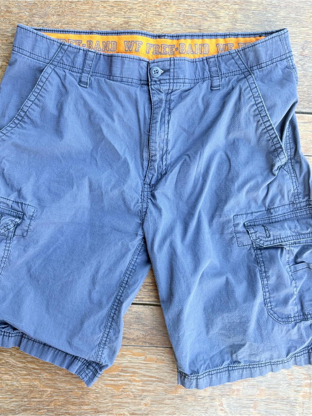 Wearfirst Men's Casual Blue Cargo Shorts 36
